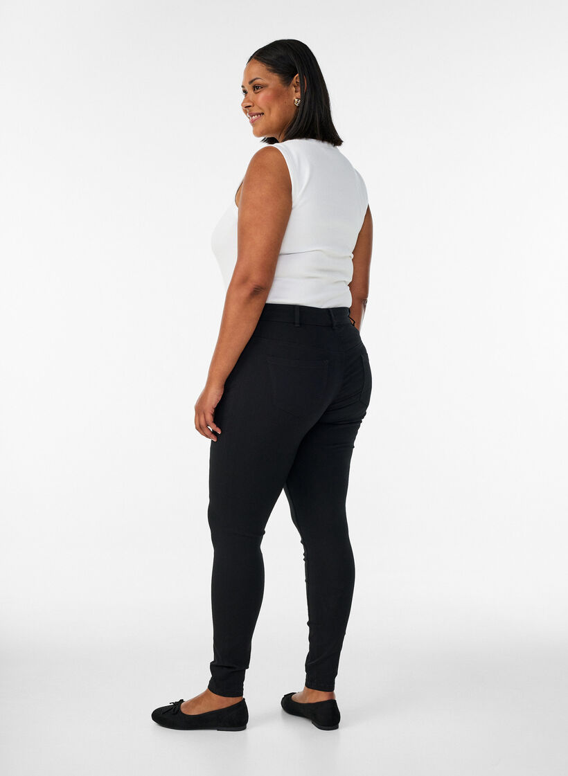 Slim fit broek met zakken, Zwart, Model image number 1