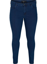 super slim fit Amy jeans met hoge taille, Blauw