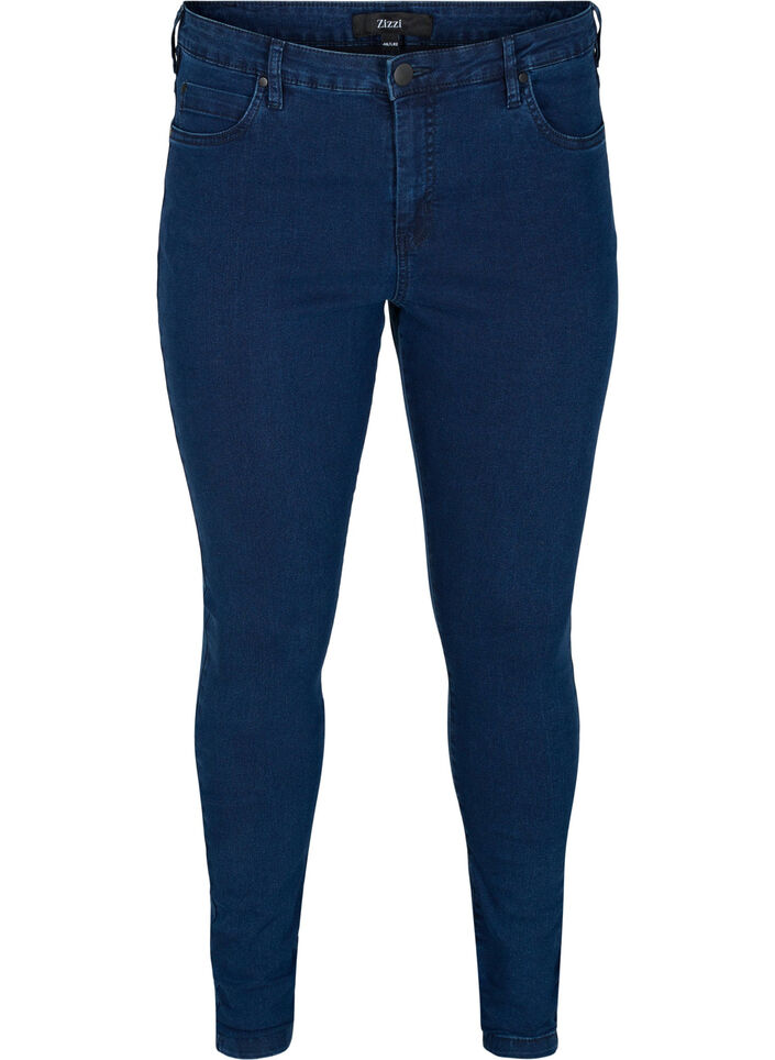 super slim fit Amy jeans met hoge taille, Blauw, Packshot image number 0