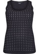 Tanktop met studs, Black, Packshot image number 0