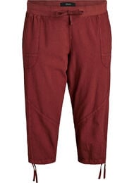 Katoenen Capri-broek, Rood
