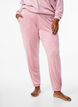 Velours broek met stippen en hartjes, Roze, Model image number 2