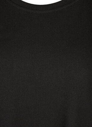 Top met lange mouwen en decoratieve parels , Black, Packshot image number 2