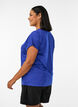 Losse workout T-shirt met korte mouwen, Paars, Model image number 2