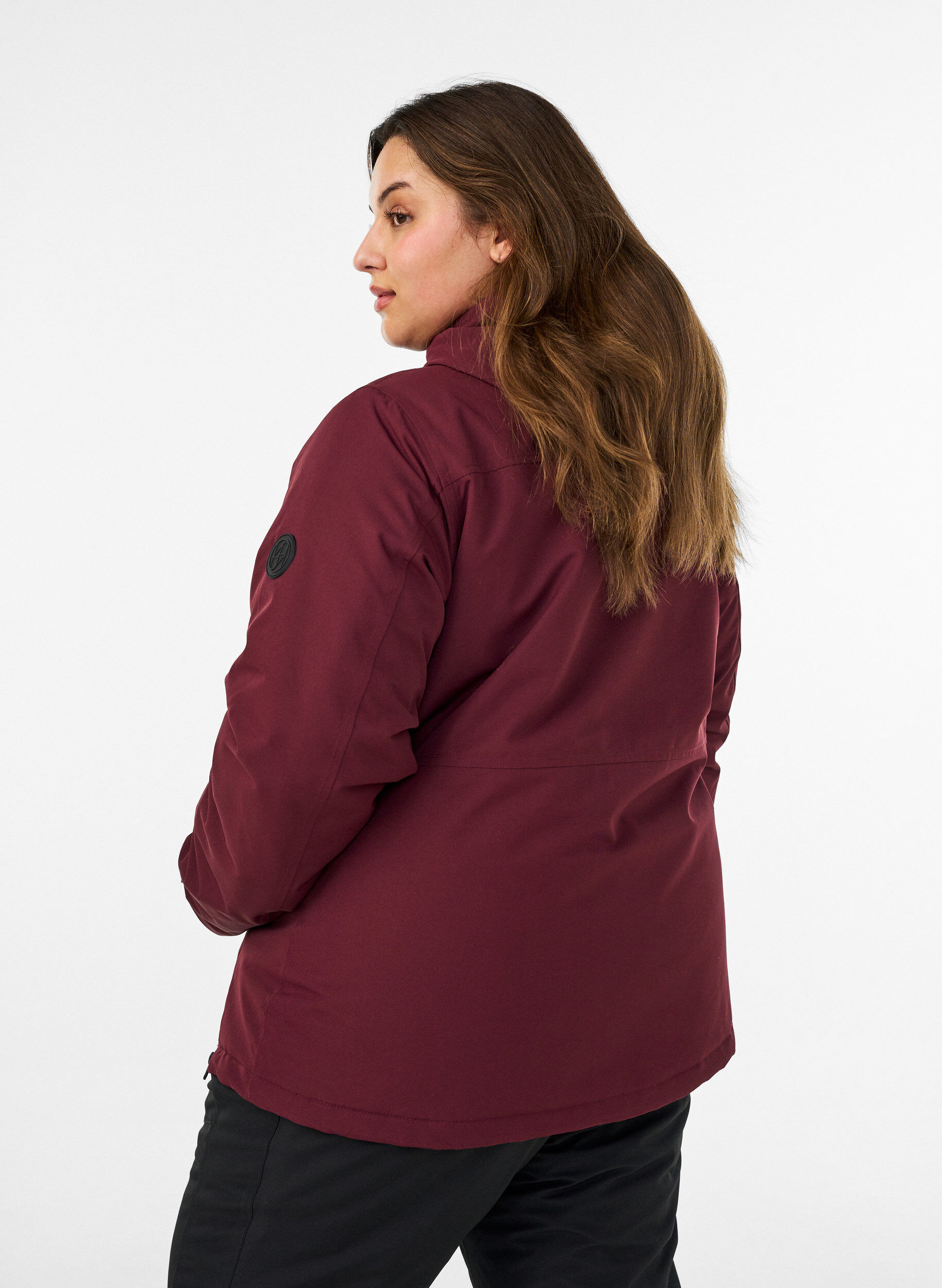 ZizziFunctionele ski-anorak met capuchon, Rood, Model image number 2