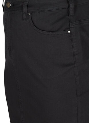 Nauwsluitende rok met zakken, Black, Packshot image number 2