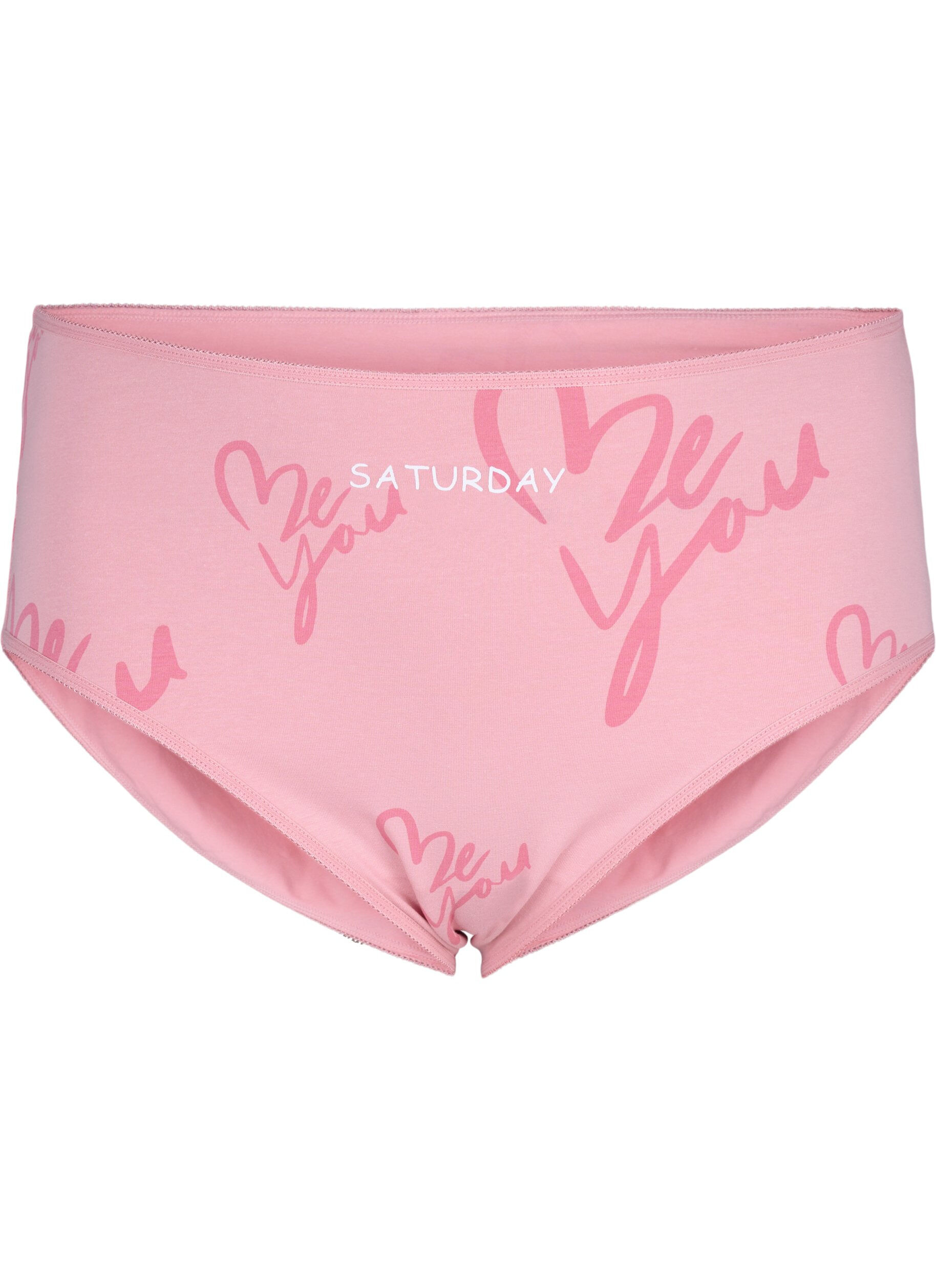 Zizzi 7-pack slip met normale taille, Paars, Packshot image number 3