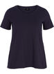 Basic t-shirt in effen kleur met katoen, Blauw, Packshot image number 0