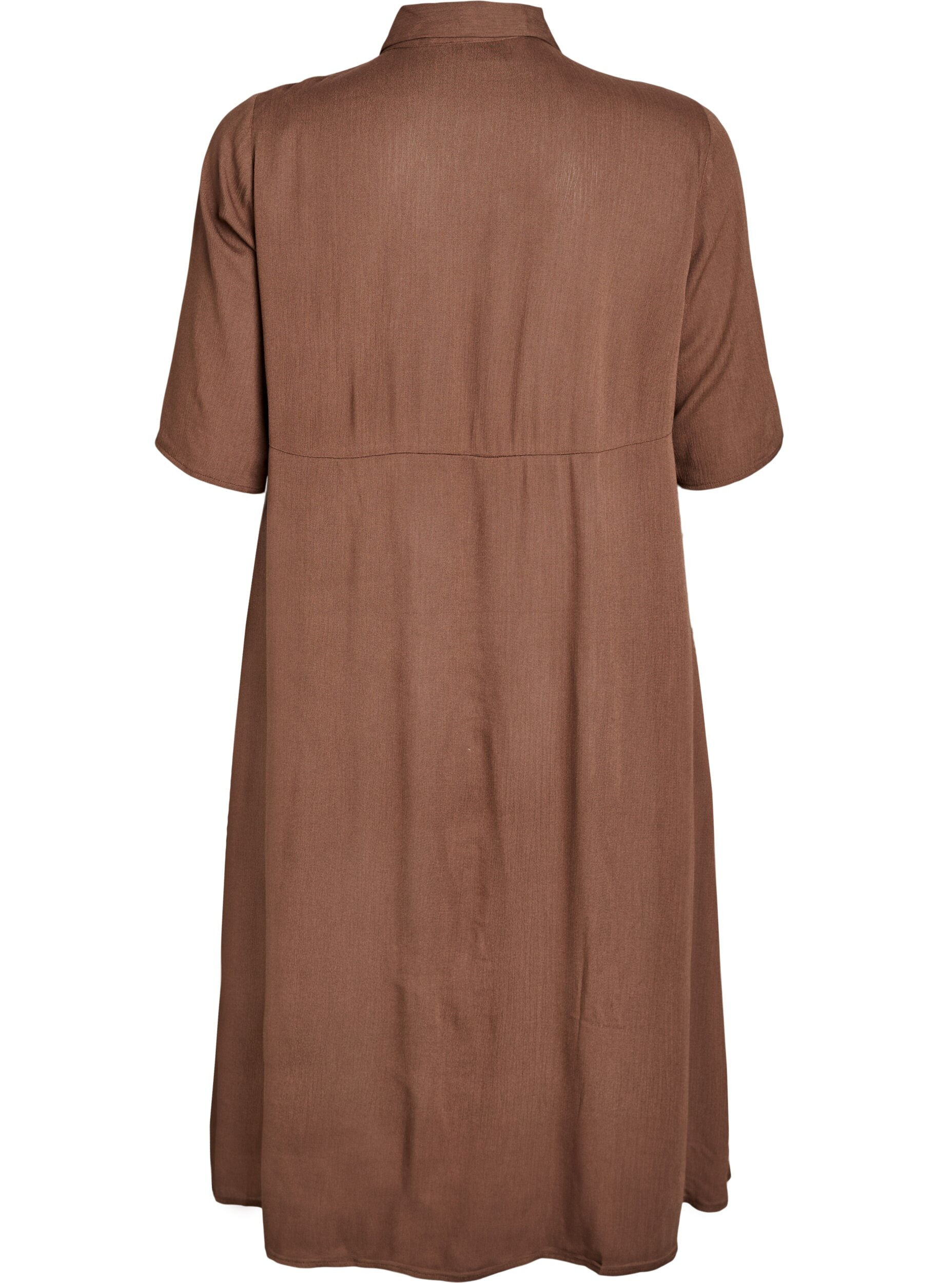 Zizzi Midi shirtjurk met korte mouwen, Rain Drum, Packshot image number 1