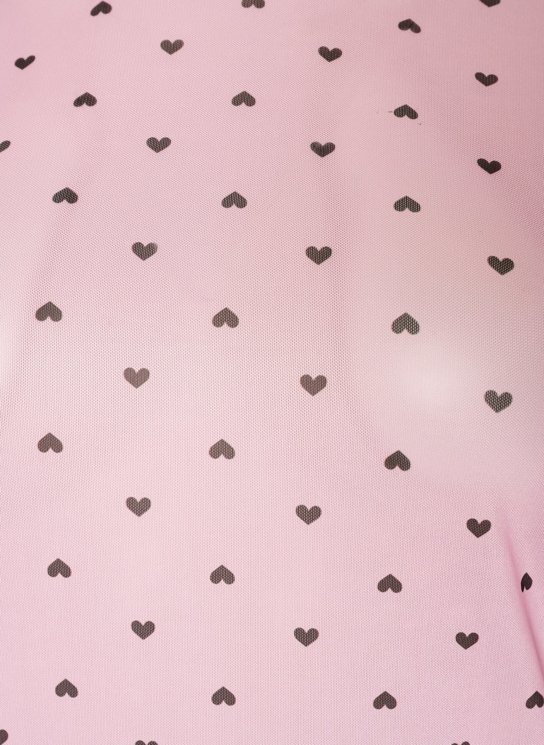 ZizziMesh blouse met print, Roze, Packshot image number 2