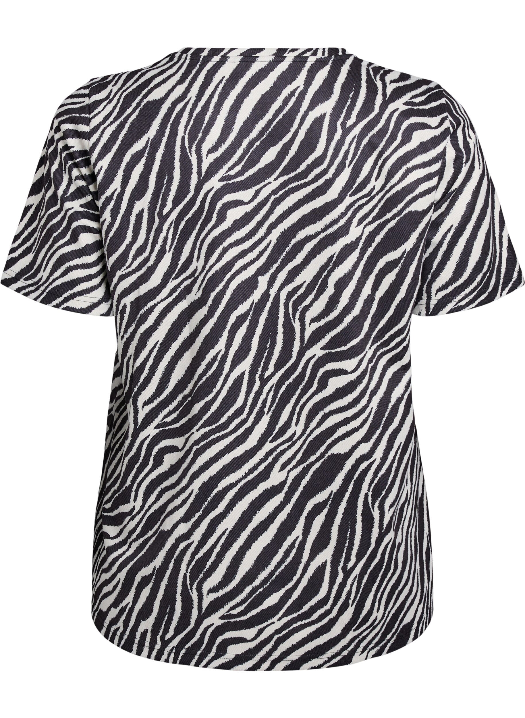 Zizzi FLASH - Luipaardprint T-shirt, Zwart, Packshot image number 1