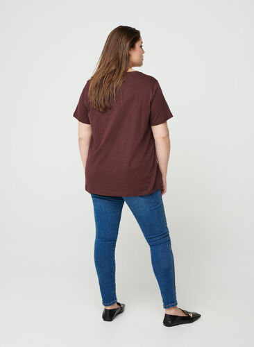 Katoenen t-shirt met korte mouwen , Fudge, Model image number 1
