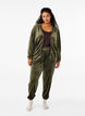 Losvallende fluwelen broek, Groen, Model image number 0