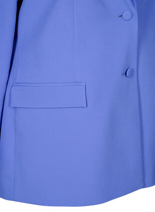 Klassieke blazer met knoopsluiting, Wedgewood, Packshot image number 3