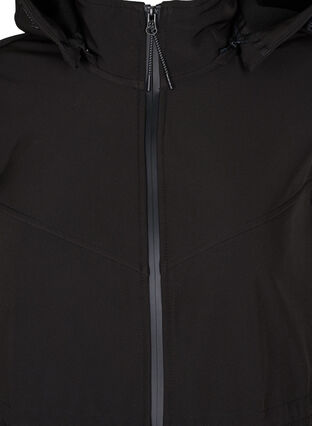 Softshell jas met bijpassende fleece, Black Solid, Packshot image number 2
