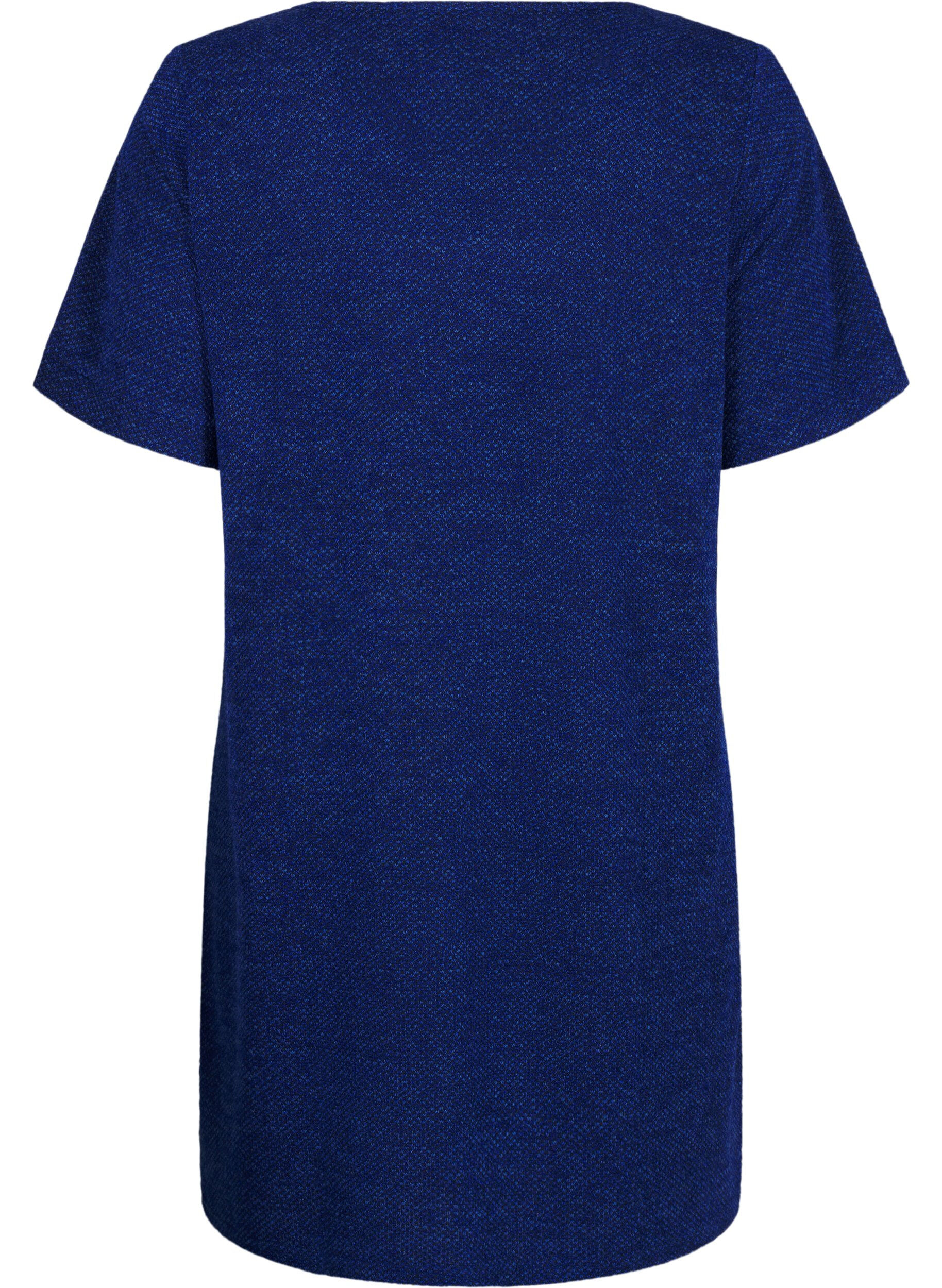 Zizzi T-shirtjurk met korte mouwen, Sodalite Blue, Packshot image number 1