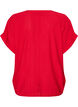 Viscose blouse met knoopjes en textuur, Rood, Packshot image number 1