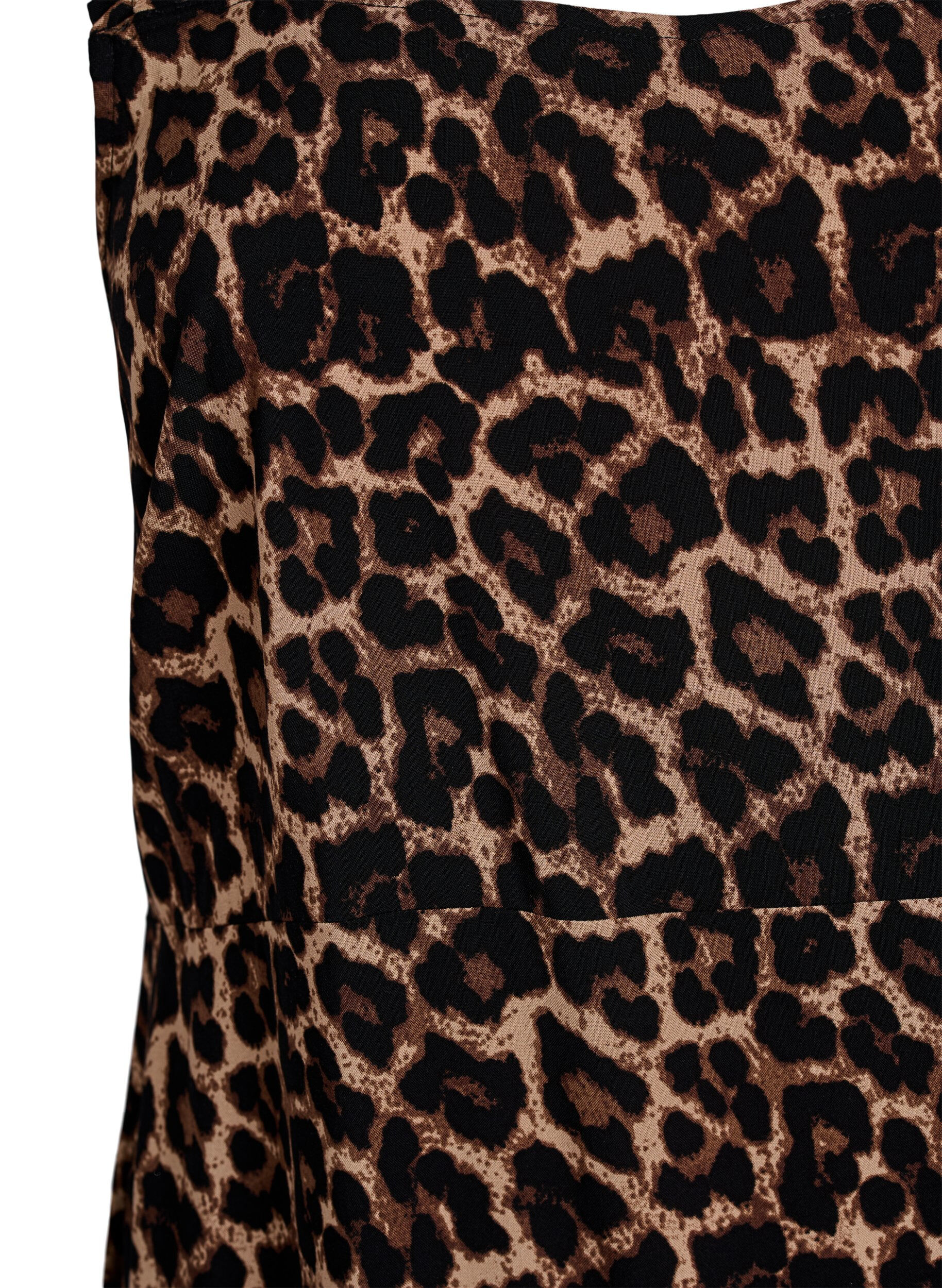 ZizziZomerjurk met brede bandjes, Bruin, Packshot image number 2