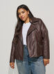 Bikerjack in imitatieleer, Bruin, Model image number 3