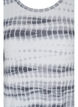 Viscose jurk met korte mouwen en tie-dye print, White, Black Tie Dye, Packshot image number 2