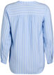 FLASH - Gestreepte blouse met V-hals, Blauw, Packshot image number 1