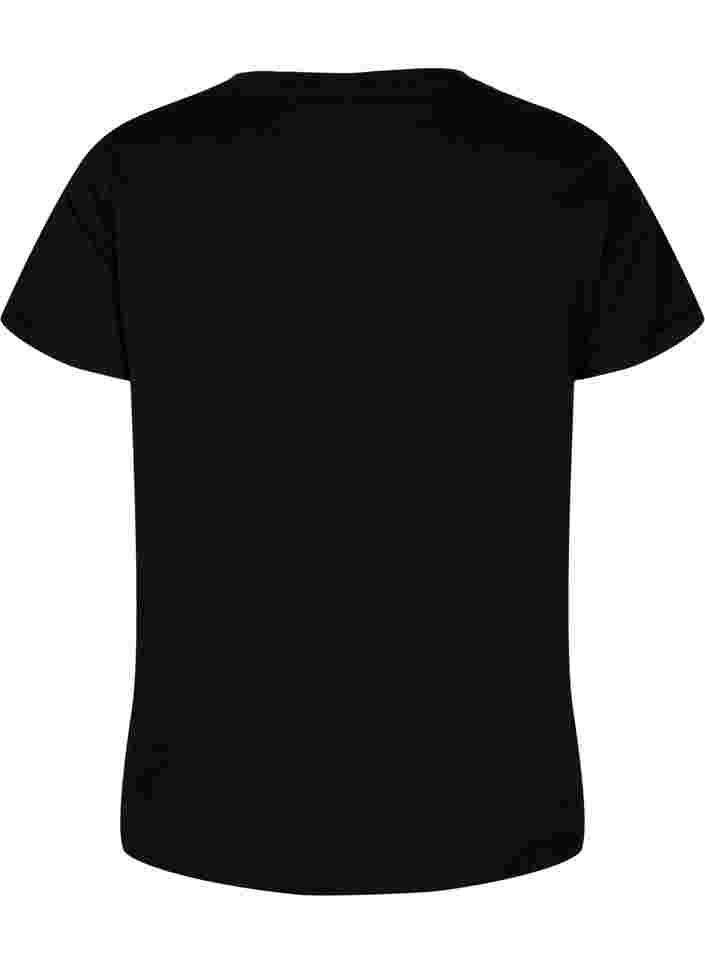 Trainingsshirt met print, Black w. Copper Foil, Packshot image number 1