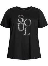 FLASH - T-shirt met print, Zwart