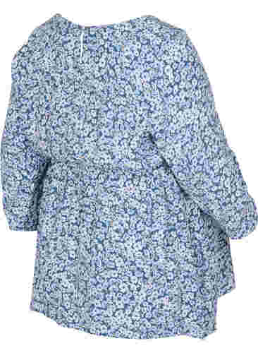 Viscose zwangerschapstop met bloemenprint, Blue Flower AOP, Packshot image number 1