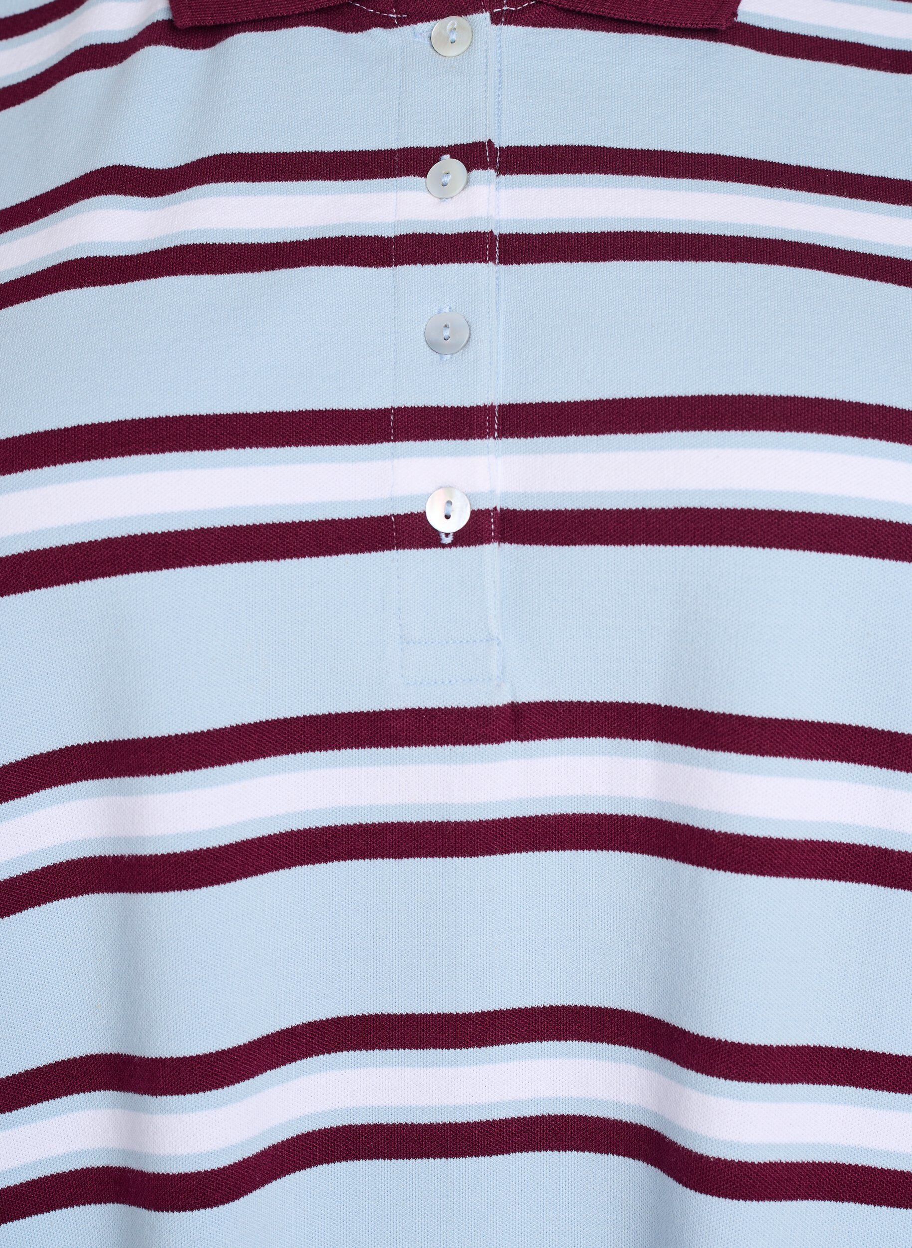 Zizzi Poloshirt met korte mouwen, Blauw, Packshot image number 2