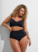 Bikinibroekje met high waist, Zwart, Model image number 0