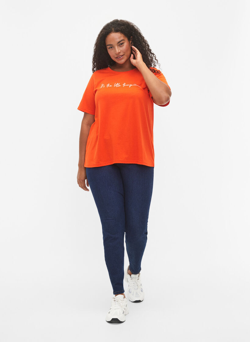 FLASH - T-shirt met motief, Orange.com, Model image number 2