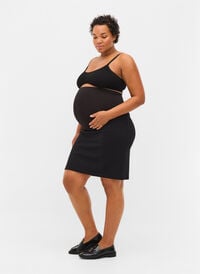 Nauwsluitende zwangerschapsrok, Black, Model