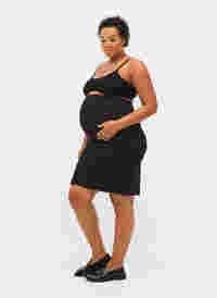 Nauwsluitende zwangerschapsrok, Black, Model