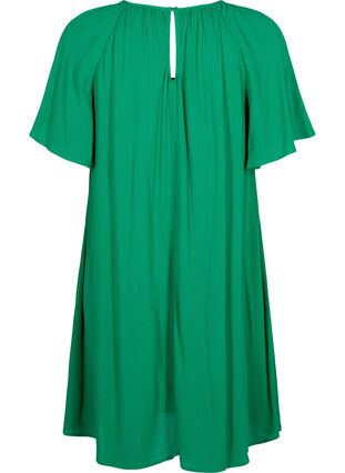 Viscose jurk met korte mouwen, Jolly Green, Packshot image number 1