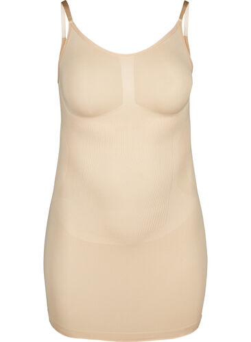 Shapewear jurk met dunne bandjes, Nude, Packshot image number 0