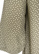 Blouse van viscose met patroon en 3/4-mouwen, Groen, Packshot image number 3