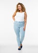 super slim fit Amy jeans met hoge taille, Blauw, Model image number 0