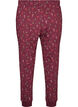 Bedrukte pyjamabroek, Donker Bordeaux, Packshot image number 1