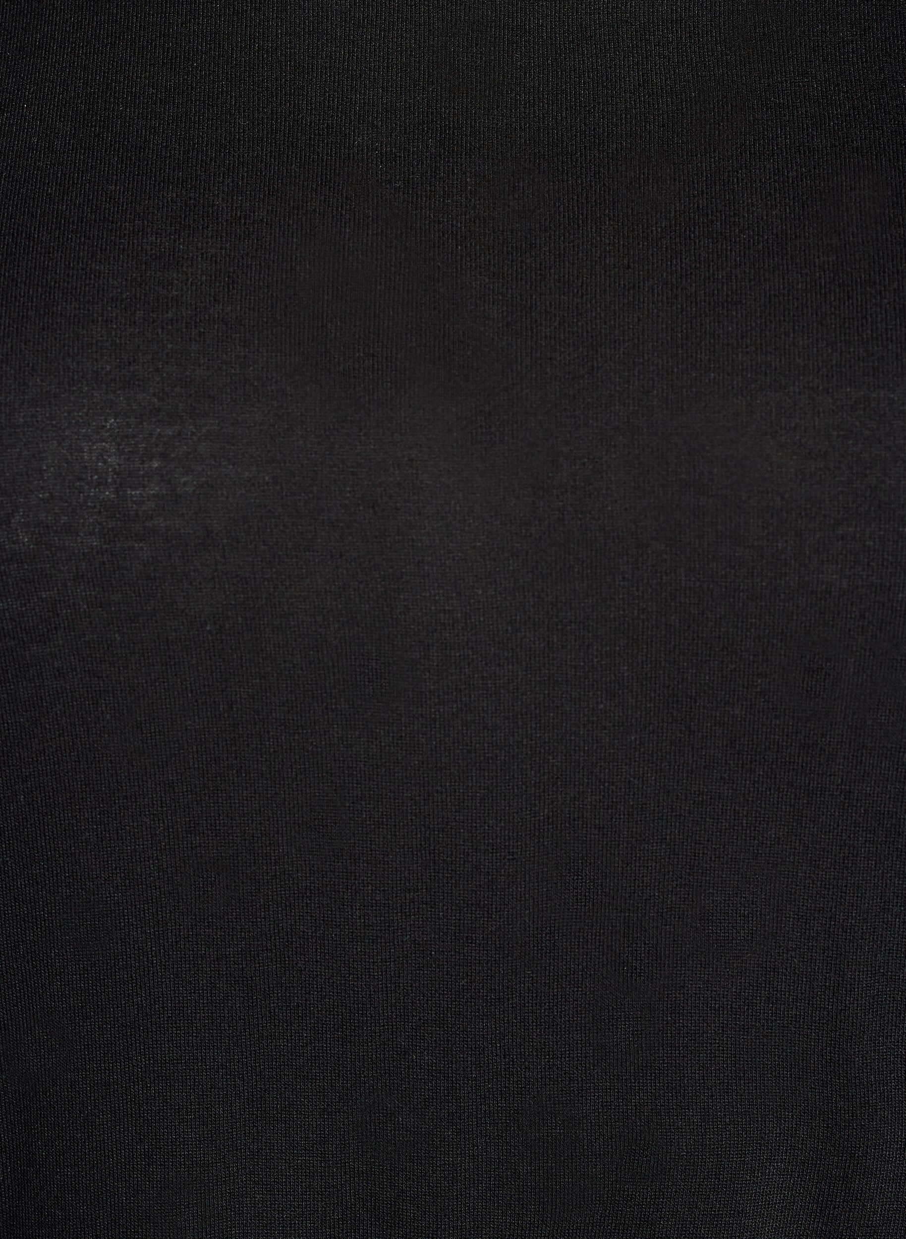 Zizzi Blouse met lange mouwen van wol en viscose, Zwart, Packshot image number 2