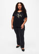 Katoenen T-shirt met korte mouwen, Black W. Sun, Model image number 3