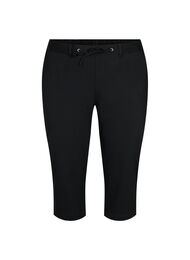 Broek in viscosemix, Black