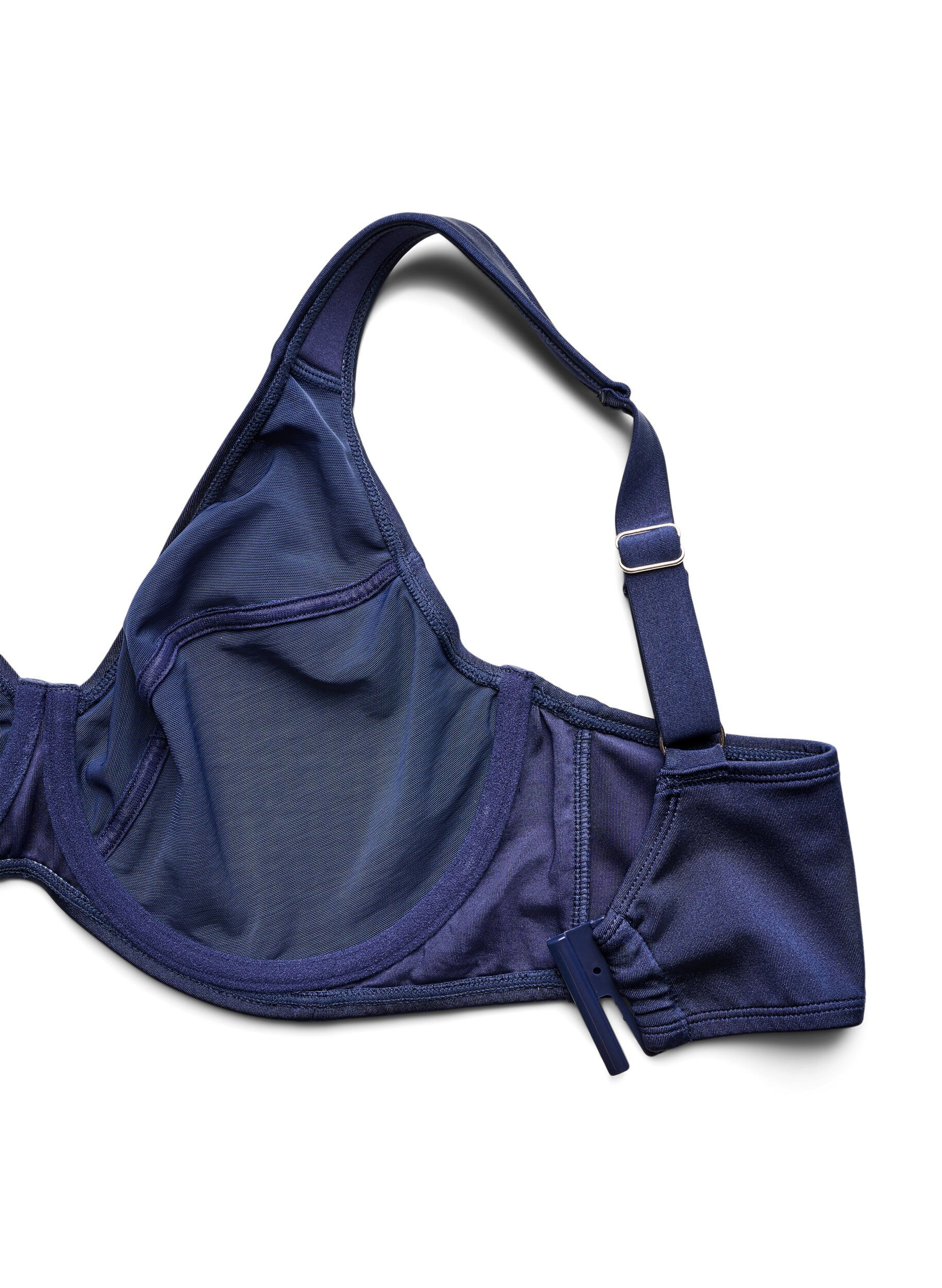 ZizziVolledig dekkende bikinitop met beugel, Blauw, Packshot image number 3