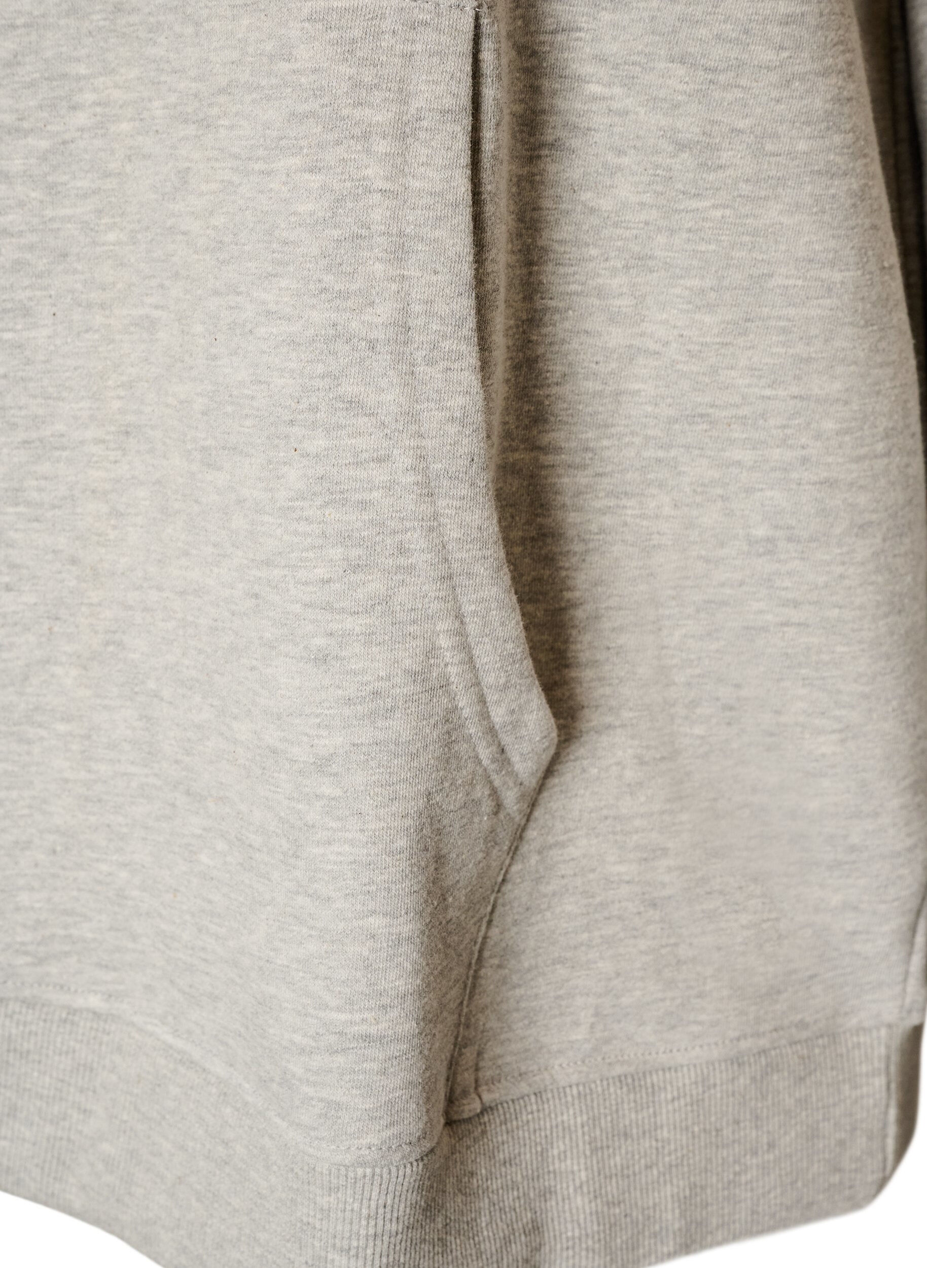 ZizziHoodie met geborduurd motief, Grijs, Packshot image number 3