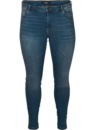 Amy-jeans, Dark Blue Denim, Packshot image number 0