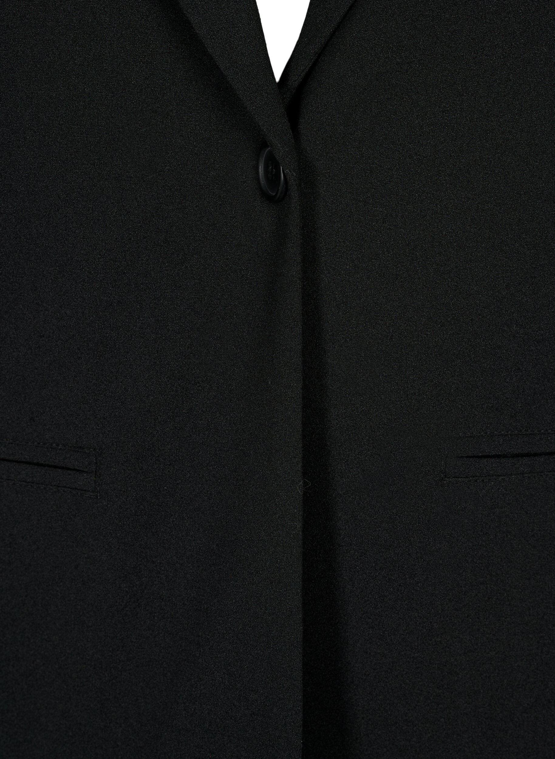 Zizzi Blazer met zakken, Black, Packshot image number 2