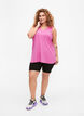 Sporttopje met V-hals, Raspberry Rose, Model image number 2