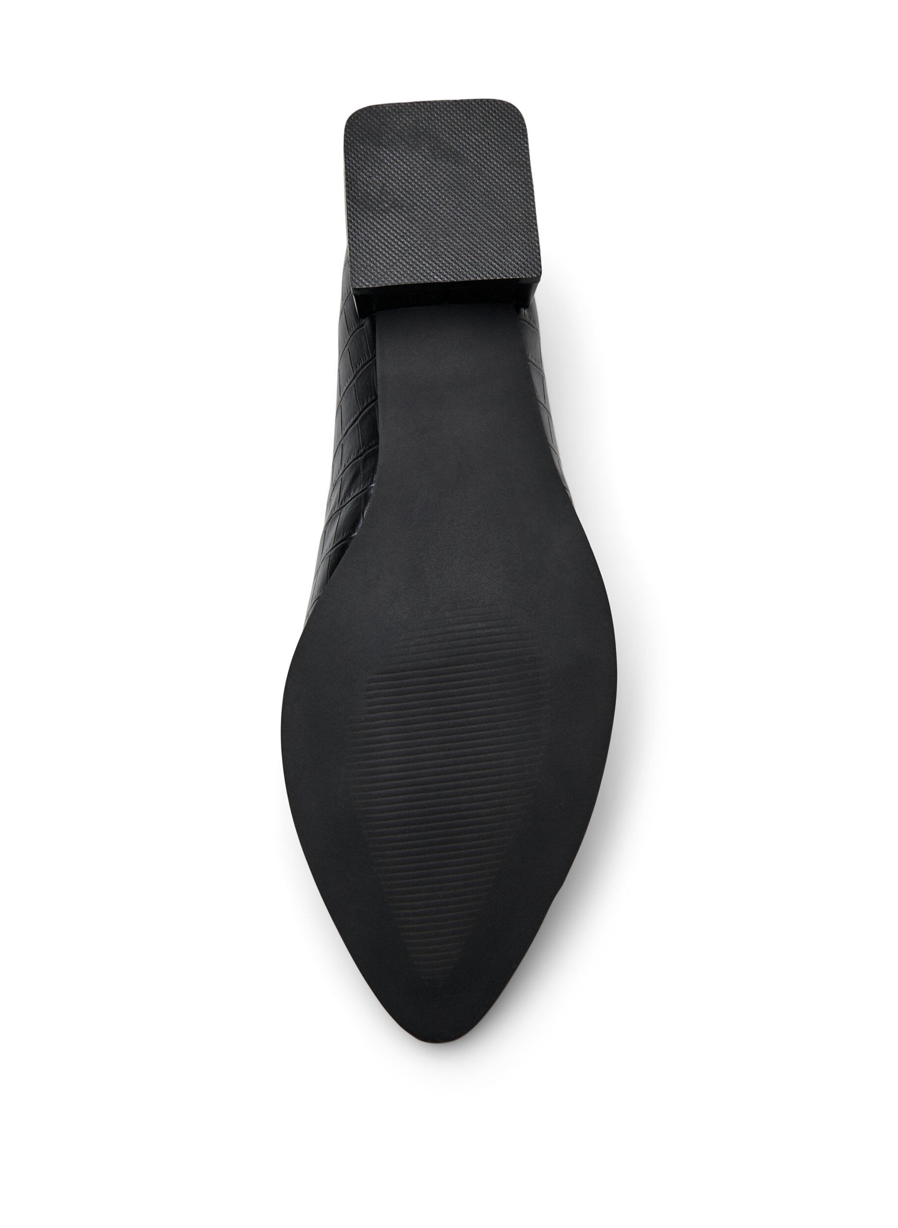 Zizzi Wide fit - Loafers met glitter, Zwart, Packshot image number 4