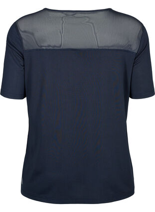 Sportshirt met mesh en korte mouw, Night Sky, Packshot image number 1