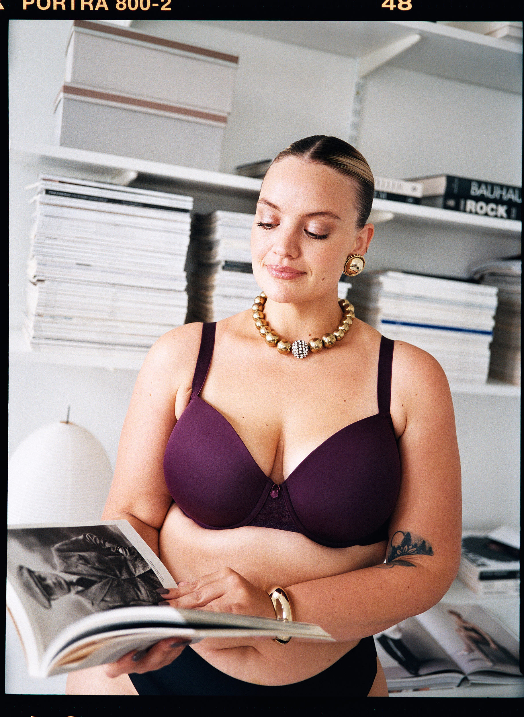 Voorgevormde bh met mesh