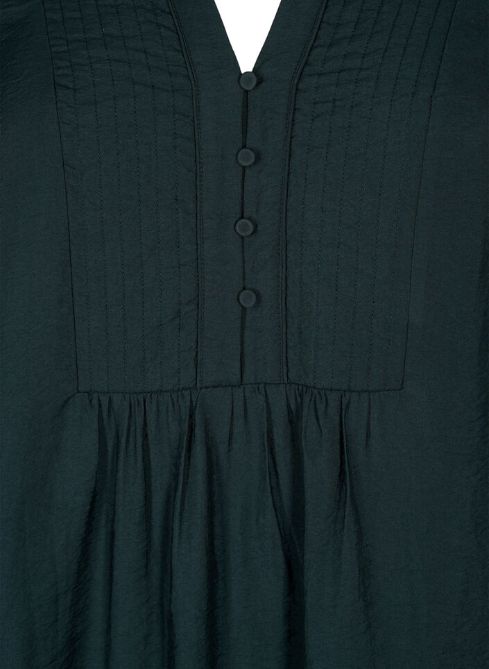 Korte jurk met stiksels en knopen, Scarab, Packshot image number 2